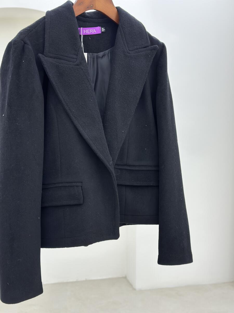 کت موهر یقه انگلیسی جیب دار آستردار pd282-9