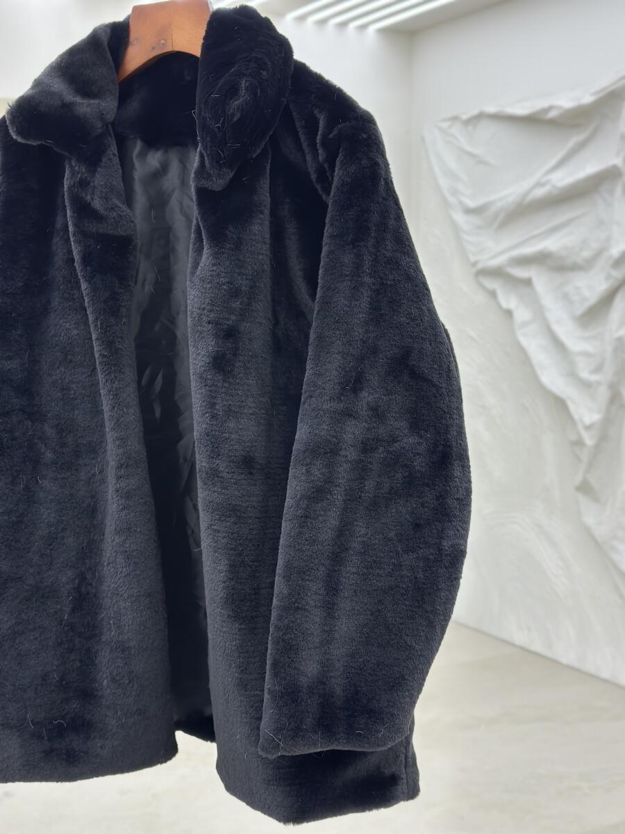 پالتو پوست مزونی یقه دار آستردار pd291-8