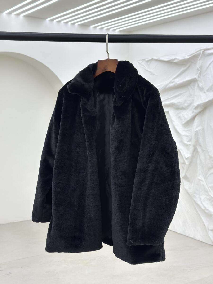 پالتو پوست مزونی یقه دار آستردار pd291-8