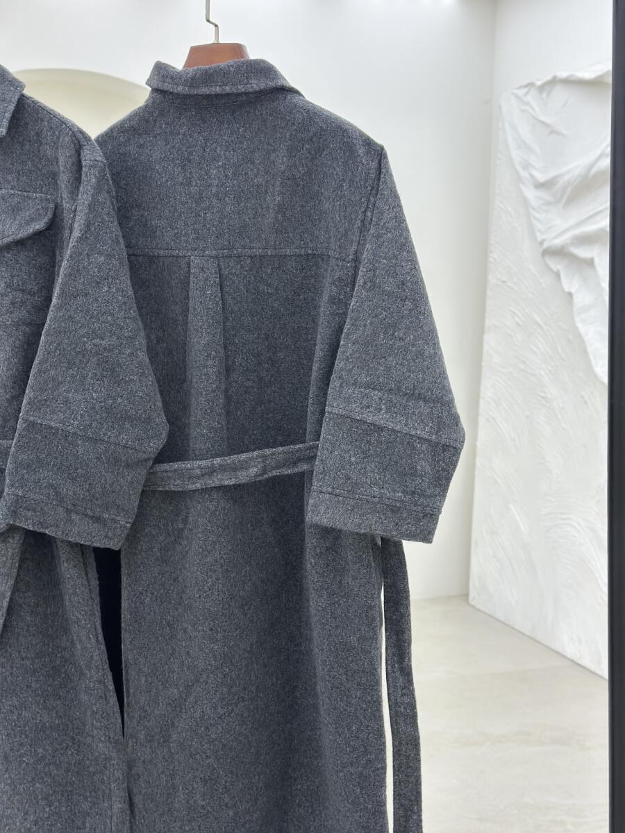 پیراهن موهر پشمی یقه دکمه دار به همراه کیف pd304-2