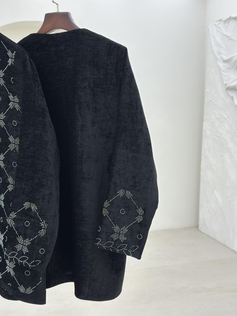 پالتو مخمل نگین دوزی شده pd298-6