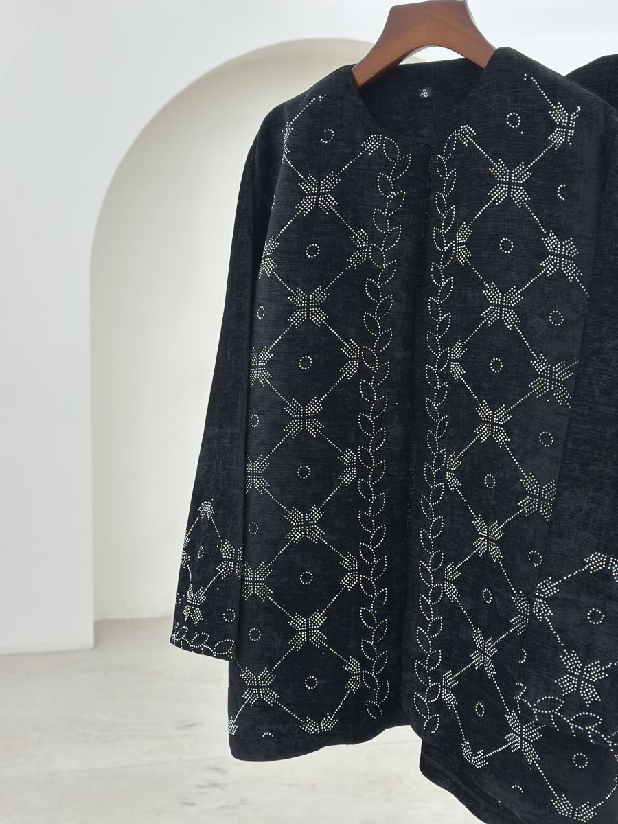 پالتو مخمل نگین دوزی شده pd298-6