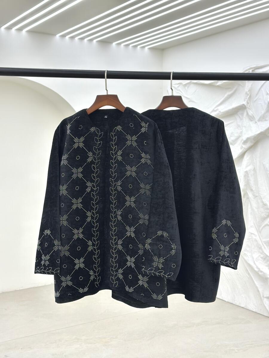 پالتو مخمل نگین دوزی شده pd298-6