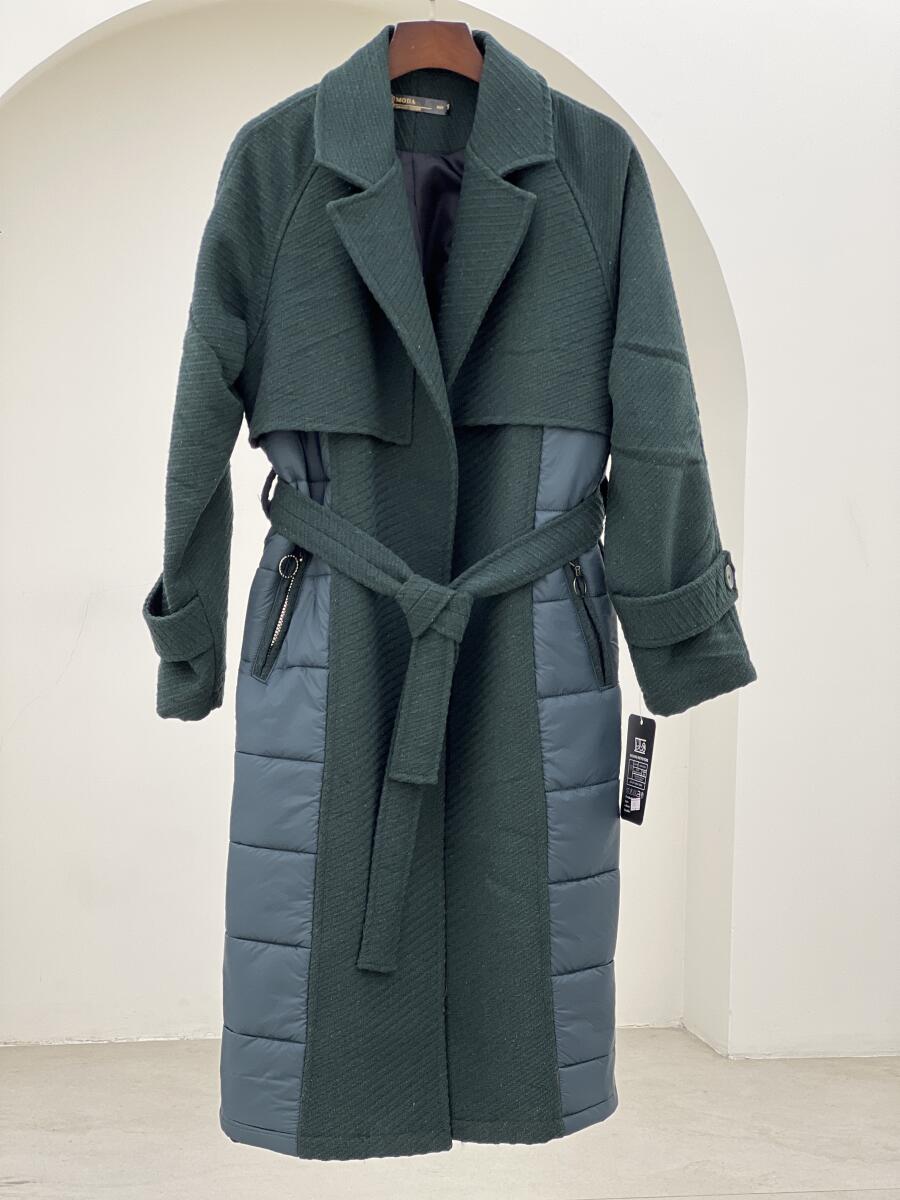 پالتو کاپشنی جیب طرح خطی آستردار pd312-9