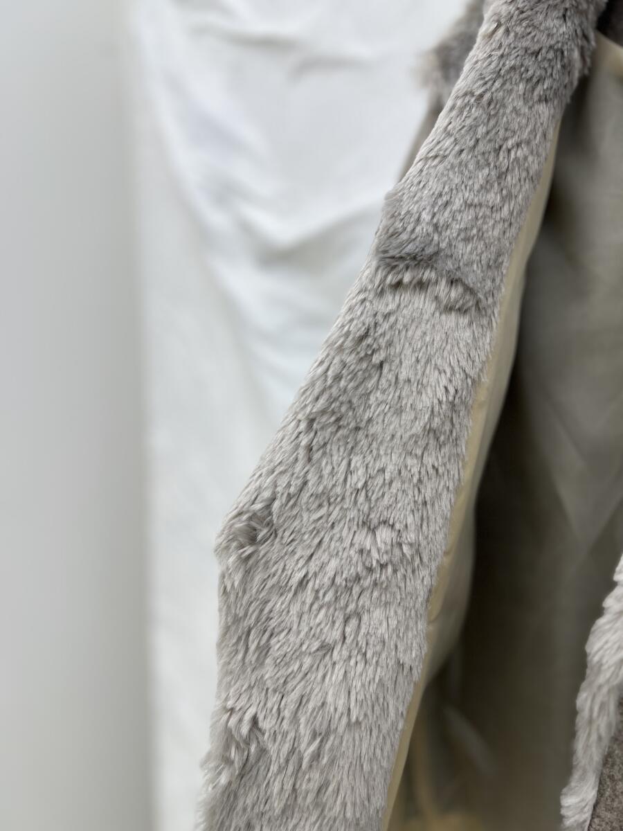 پالتو فوتر کتی یقه انگلیسی خرج کار پوست آستردار pd308-6