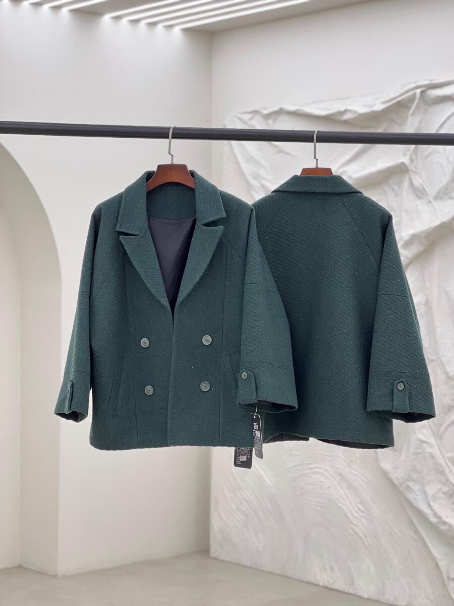 پالتو کتی فوتر موهری یقه انگلیسی 4دکمه آستردار pd307-8