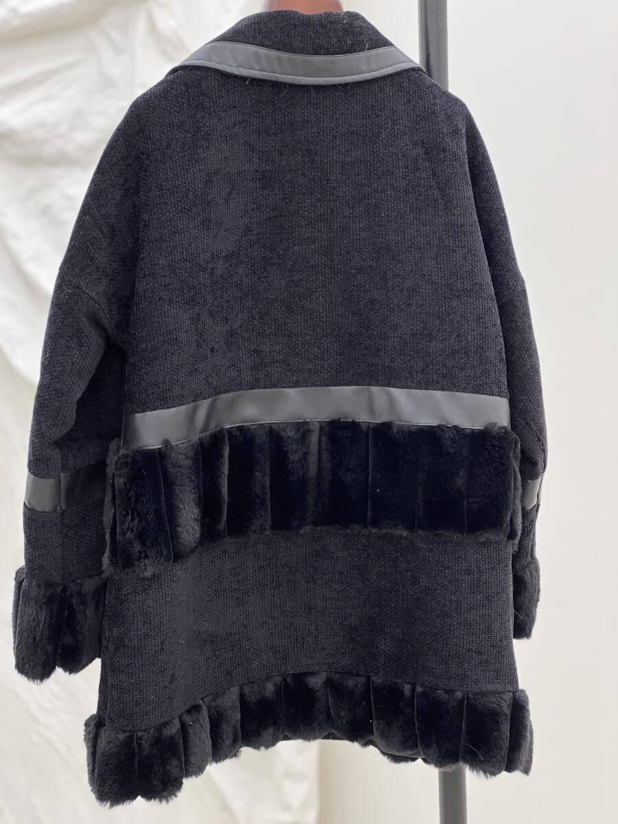 پالتو مخمل مزونی خرج کار پوست آستردار pd322-10