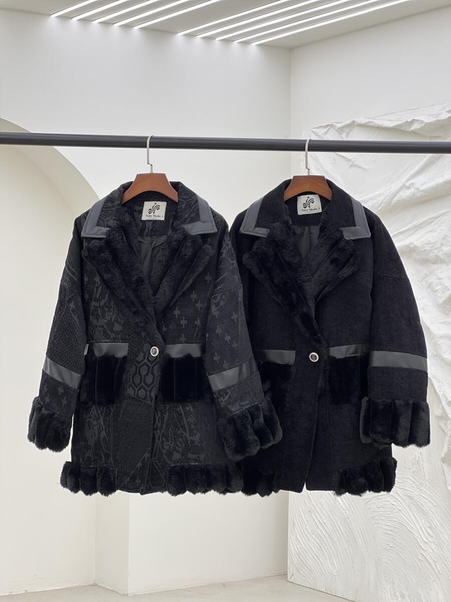 پالتو مخمل مزونی خرج کار پوست آستردار pd322-10