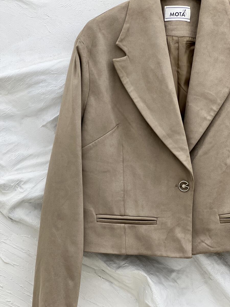 کت سوییت تک دکمه طرح جیب آستردار pd319-6