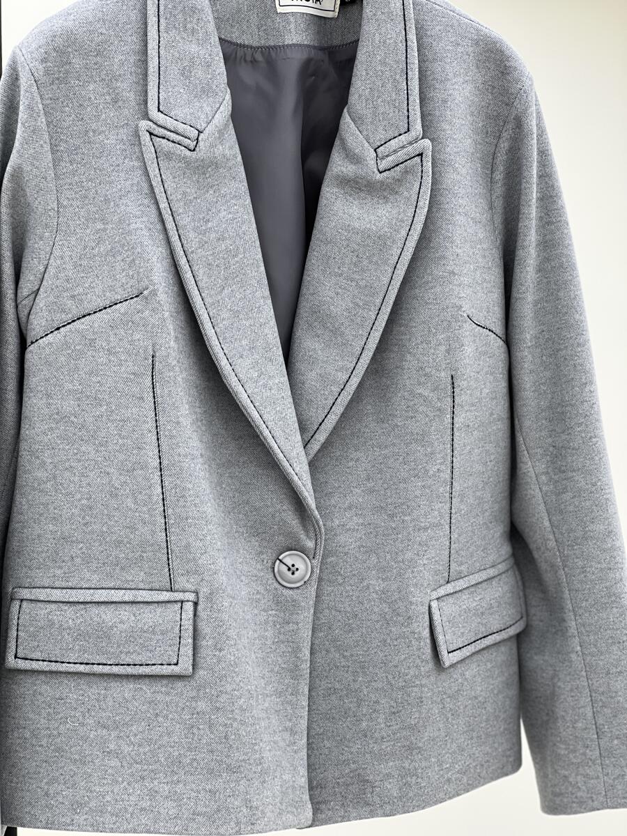 کت فوتر موهری کوک دوزی شده جیب دار آستردار pd318-4