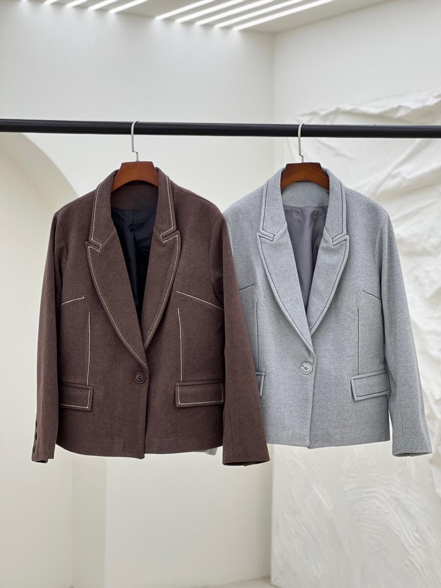 کت فوتر موهری کوک دوزی شده جیب دار آستردار pd318-4