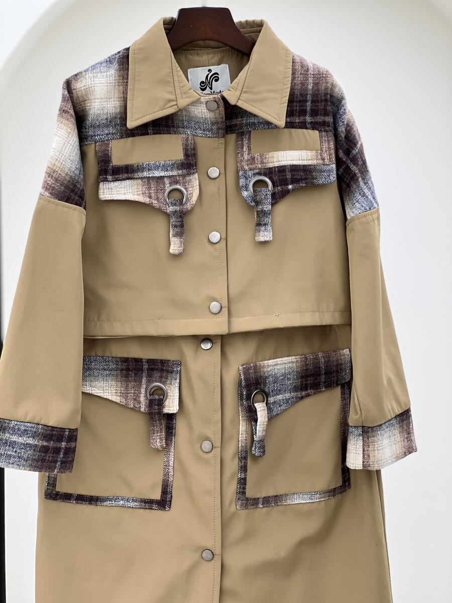 ست 2تیکه وست بلند سانتانا و کت خرج کار موهر آستردار pd327-16