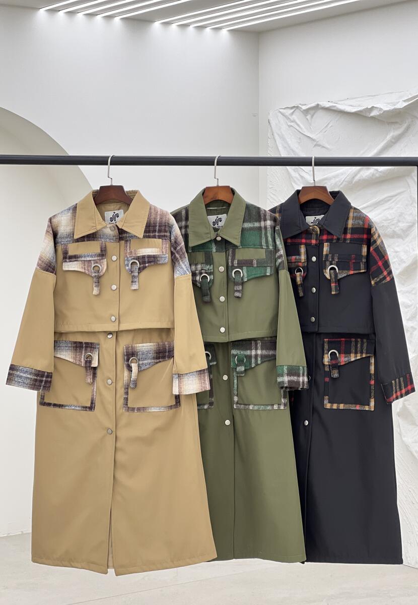 ست 2تیکه وست بلند سانتانا و کت خرج کار موهر آستردار pd327-16