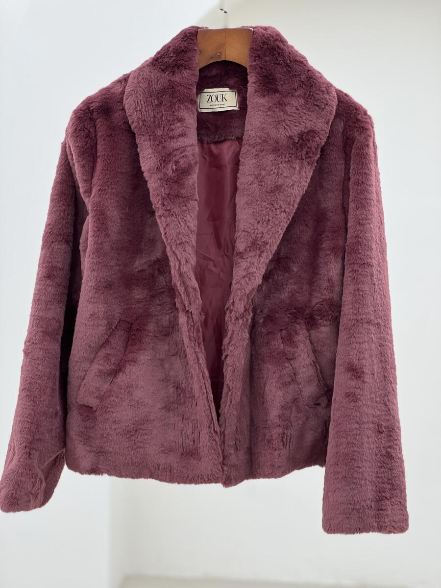 پالتو پوست کتی یقه آرشال آستردار pd325-9