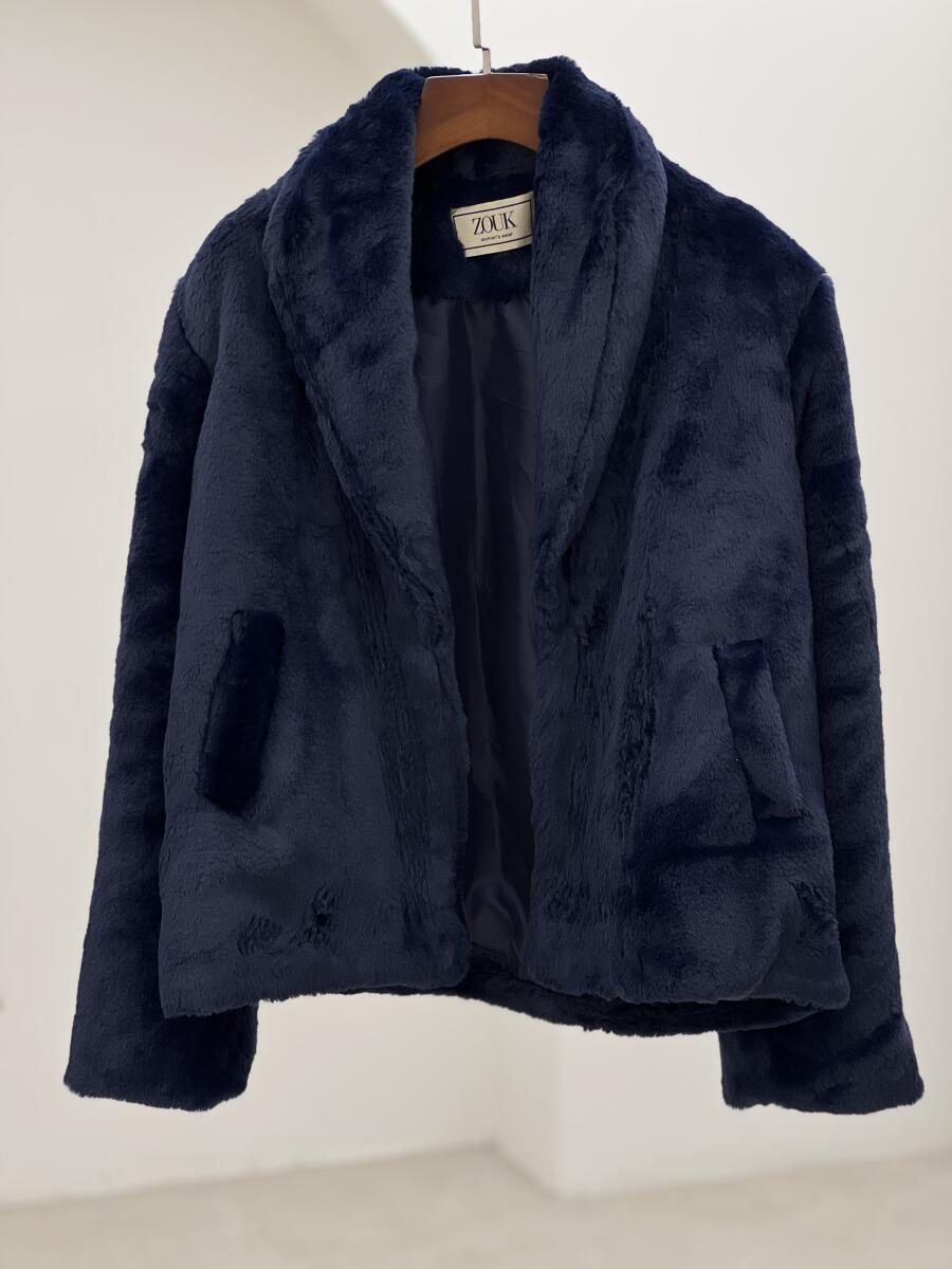 پالتو پوست کتی یقه آرشال آستردار pd325-9