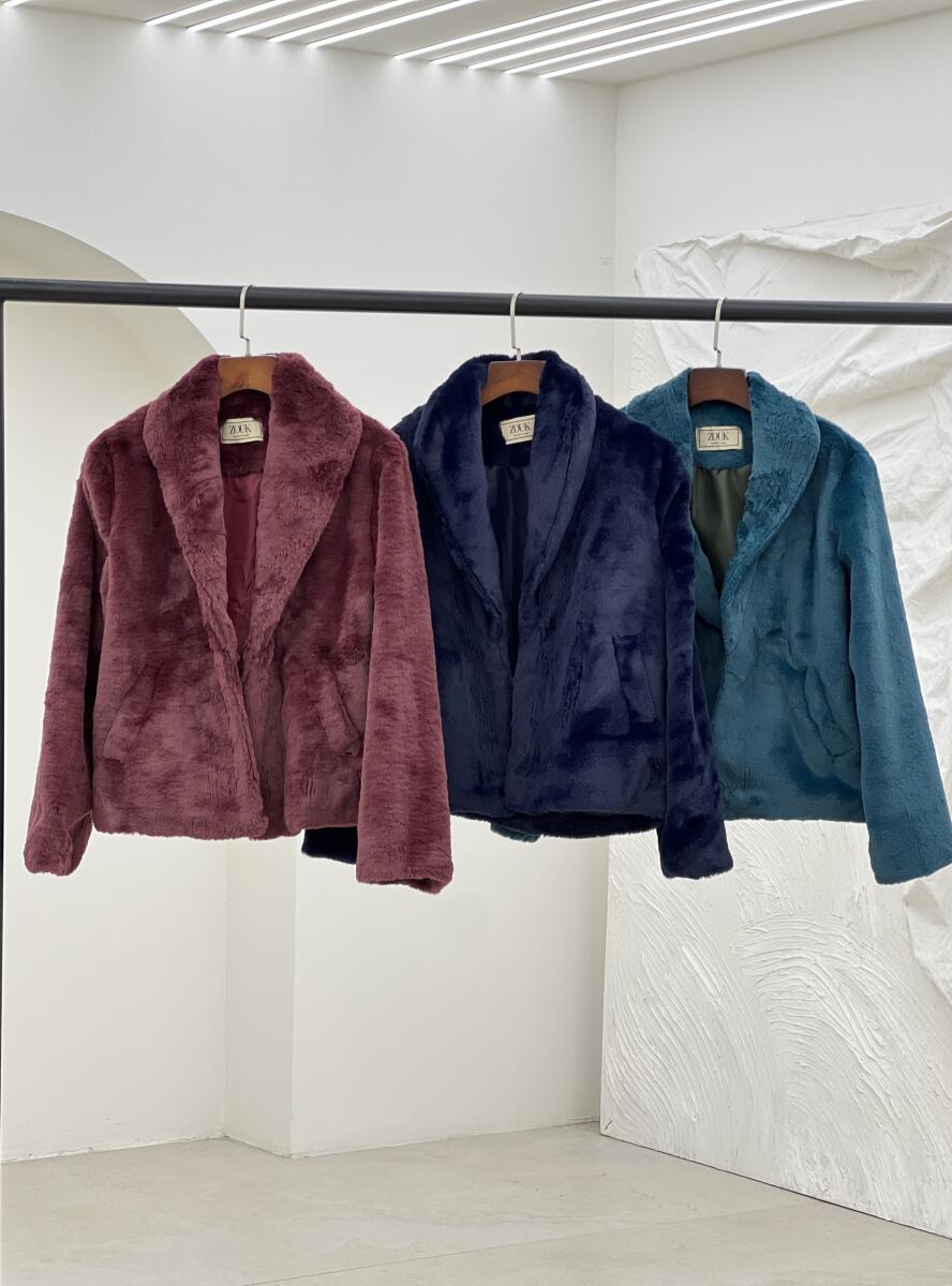 پالتو پوست کتی یقه آرشال آستردار pd325-9