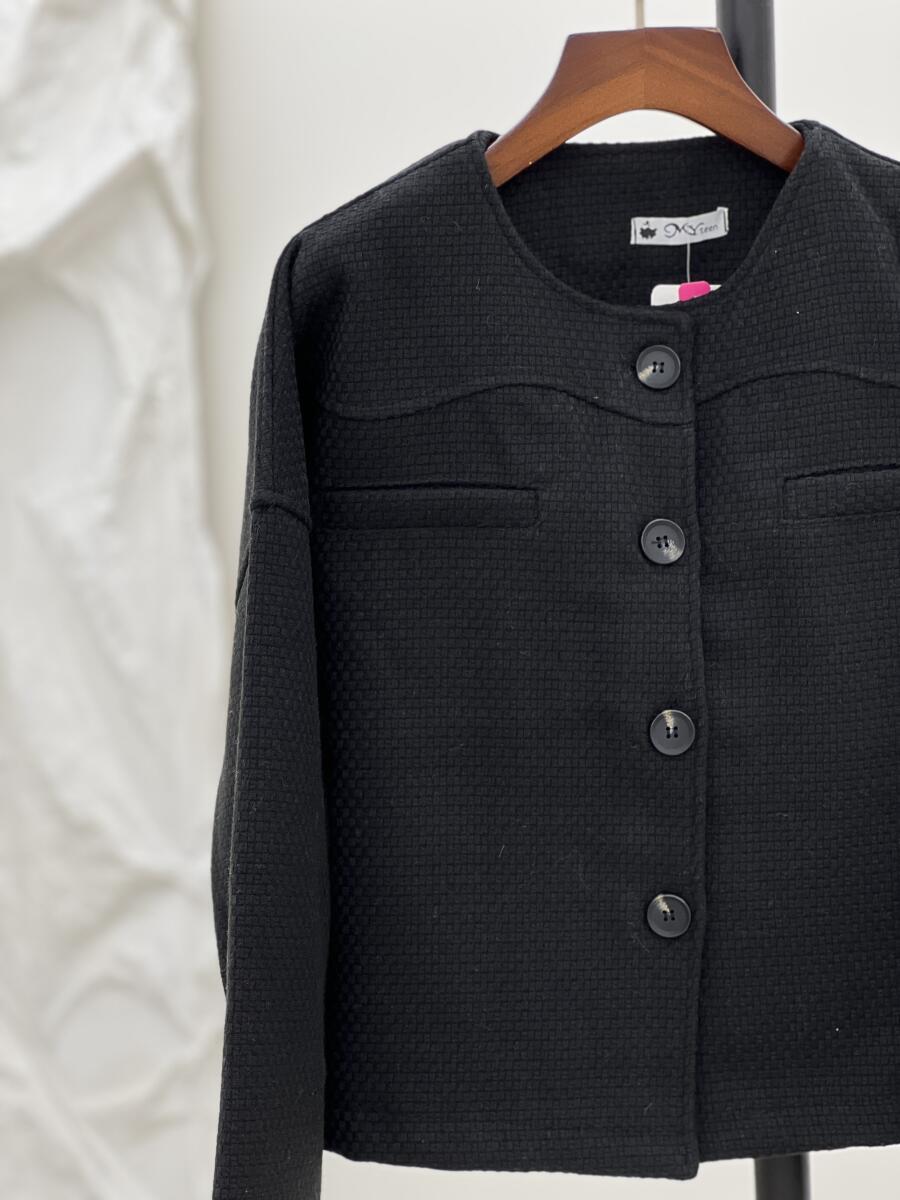 بامبر طرح بافت دکمه دار طرح جیب pd342-12