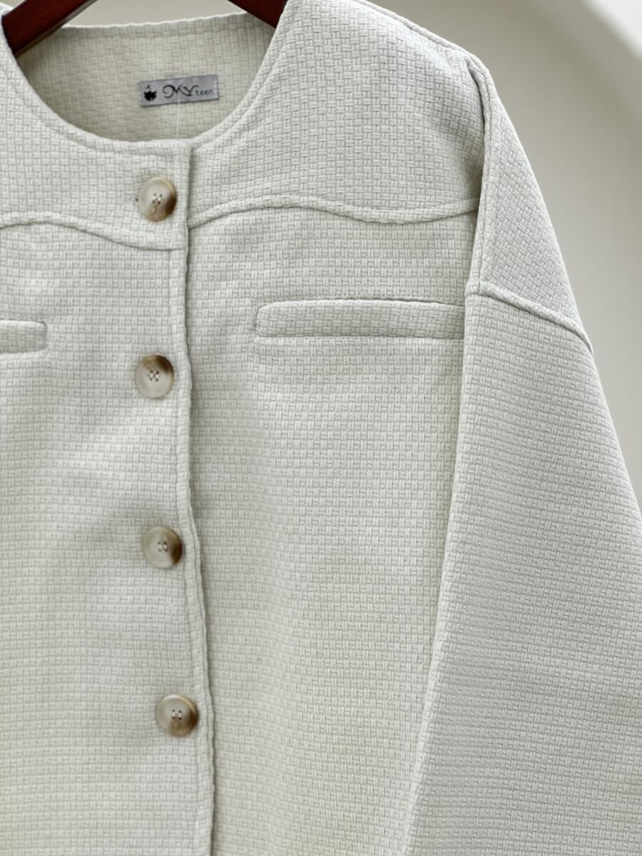 بامبر طرح بافت دکمه دار طرح جیب pd342-12