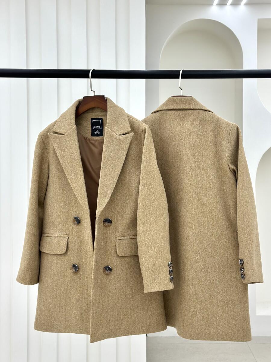 پالتو فوتر کتی 4دکمه آستردار pd391-1