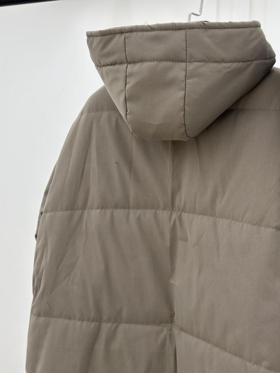 کاپشن کتان داخل پشم شیشه کلاهدار pd397-6