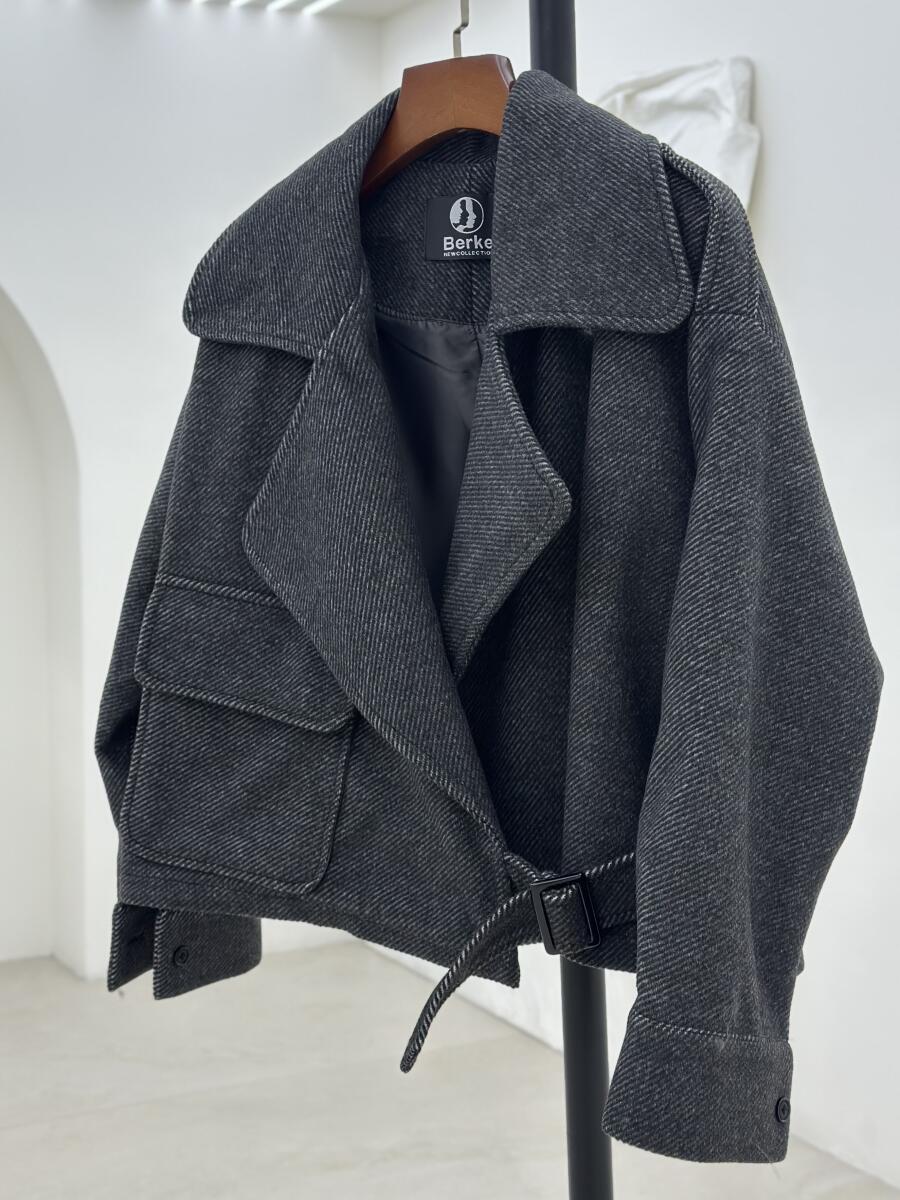 کت فوتر موهری یقه پلیسی آستردار pd396-14