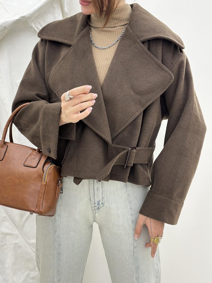 کت فوتر موهری یقه پلیسی آستردار pd396-14