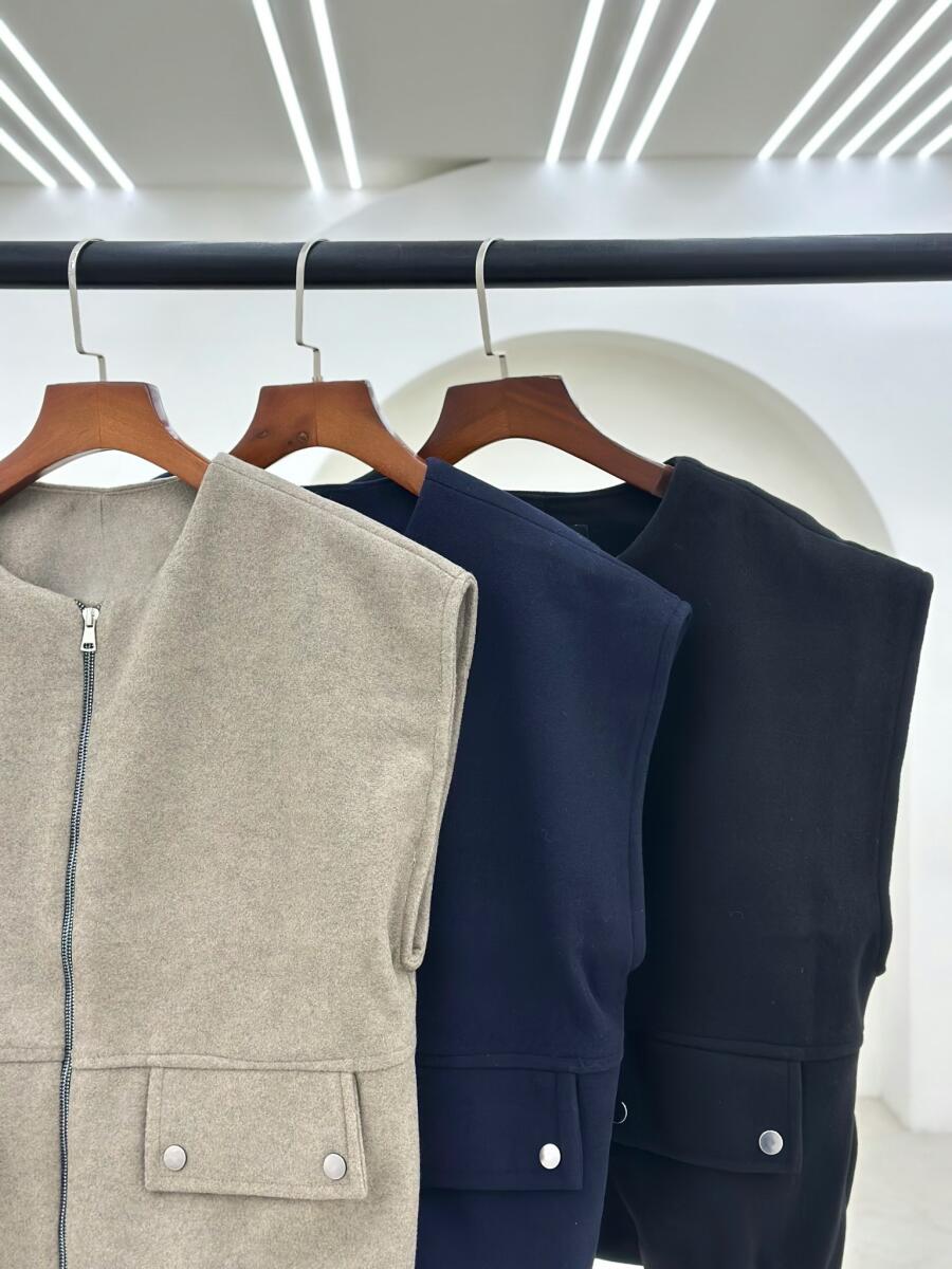 وست فوتر زیپی طرح جیب آستردار pd394-14