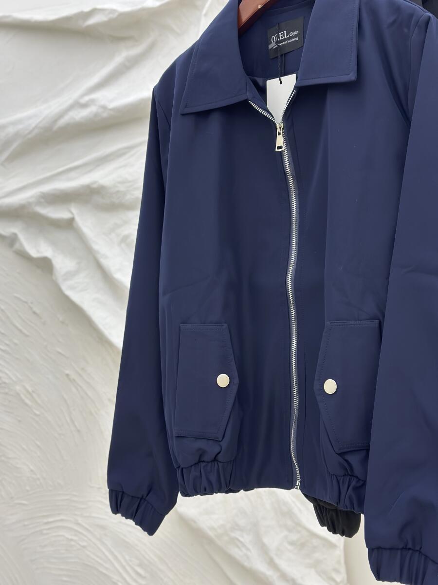 بامبر جکت سانتانا زیپی پایین کش دار آستردار pd405-2