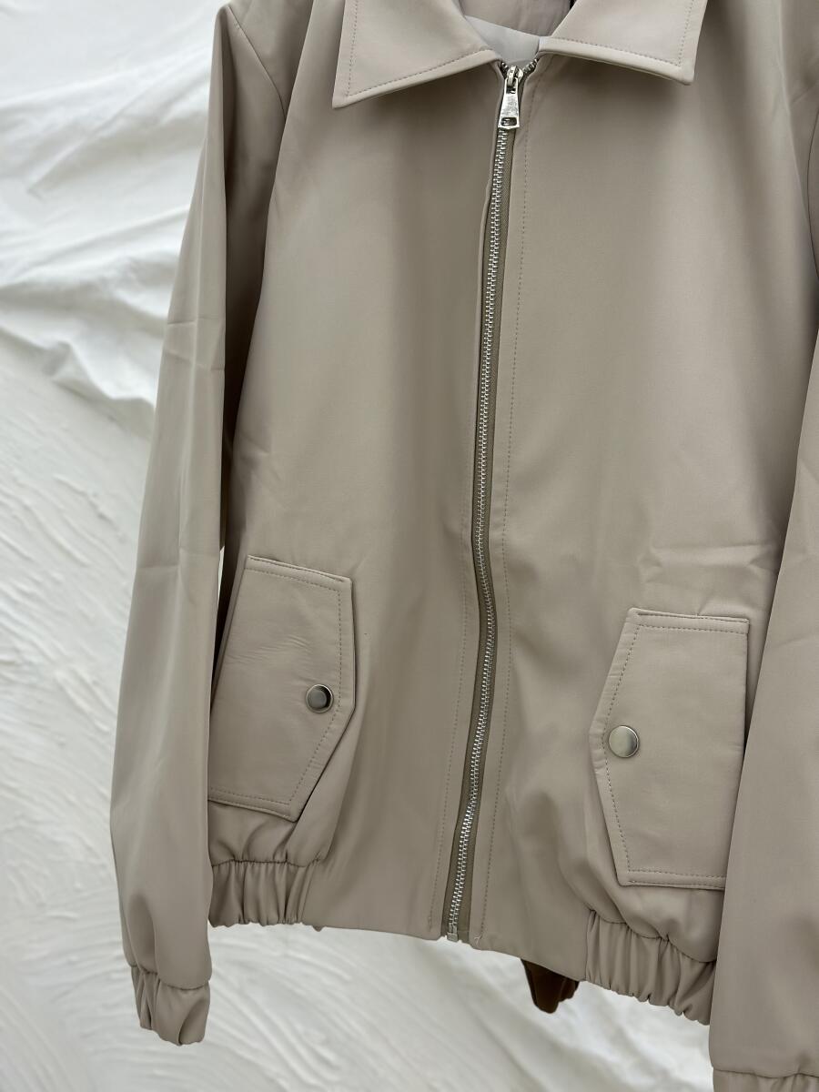 بامبر جکت سانتانا زیپی پایین کش دار آستردار pd405-2