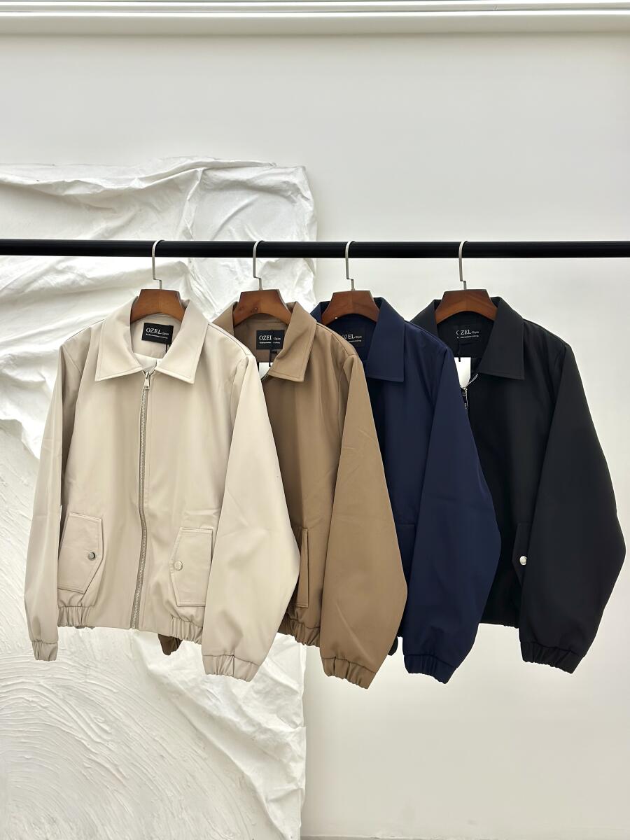 بامبر جکت سانتانا زیپی پایین کش دار آستردار pd405-2