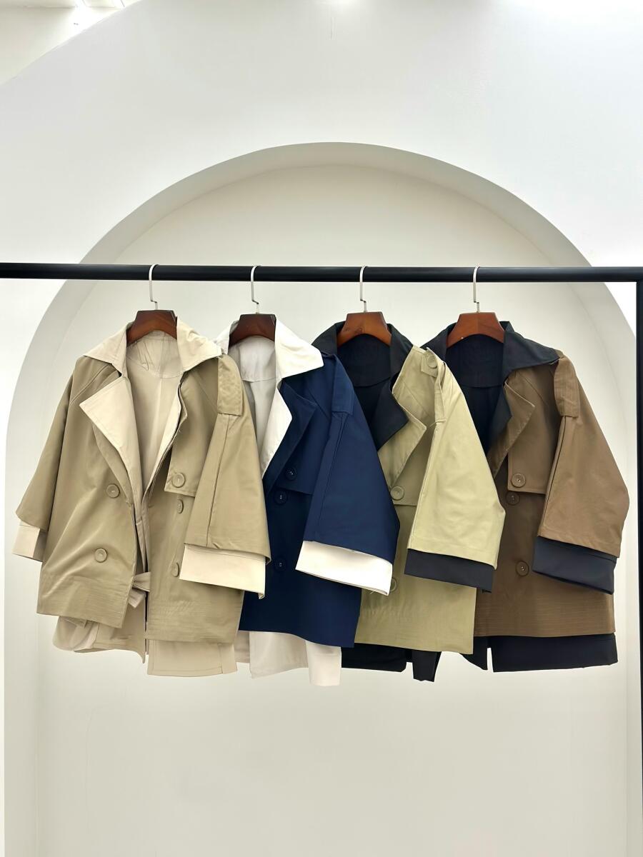 ست 2تیکه بارانی و کت مزونی pd412-14