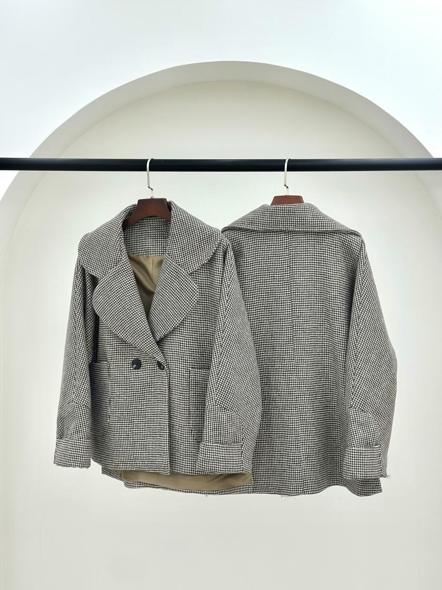 پالتو فوتر کتی طرح پیردوپل جیب دار آستردار pd409-4