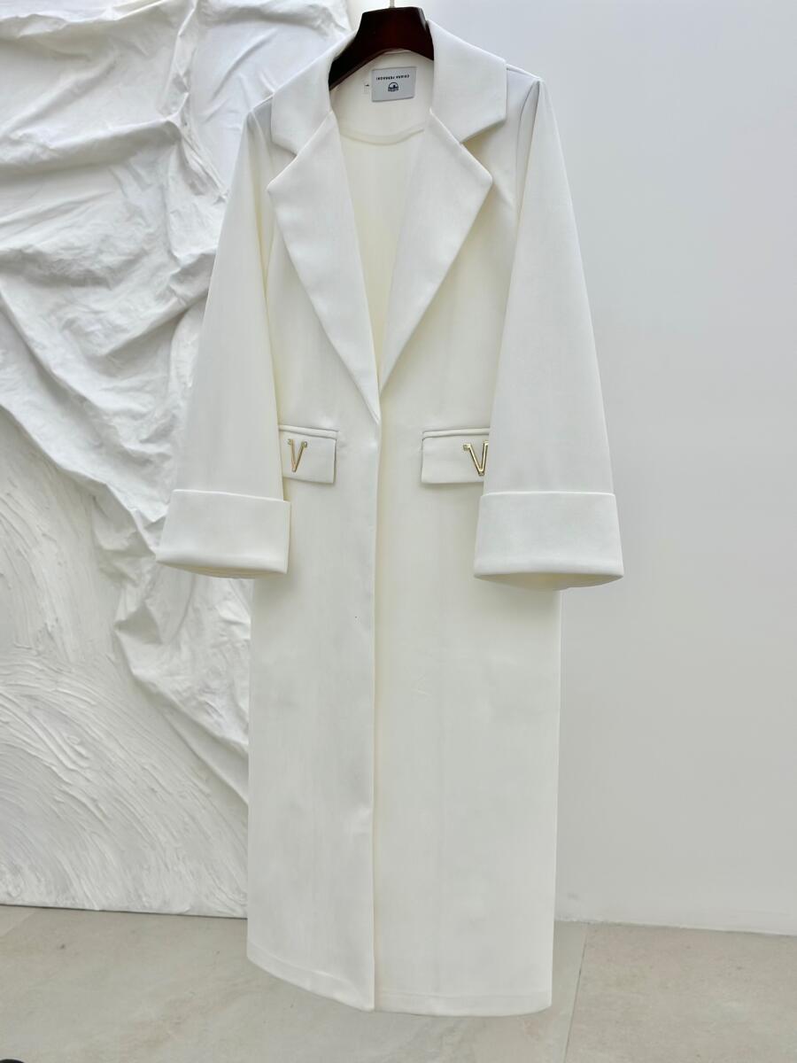 پالتو سوییت مزونی جیب اکسسوری دار آستین دوبل pd423-10