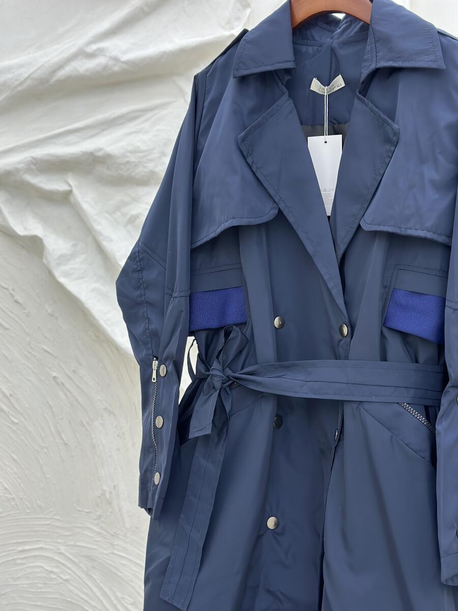 بارانی مزونی دکمه دار آستین زیپی آستردار pd460-11