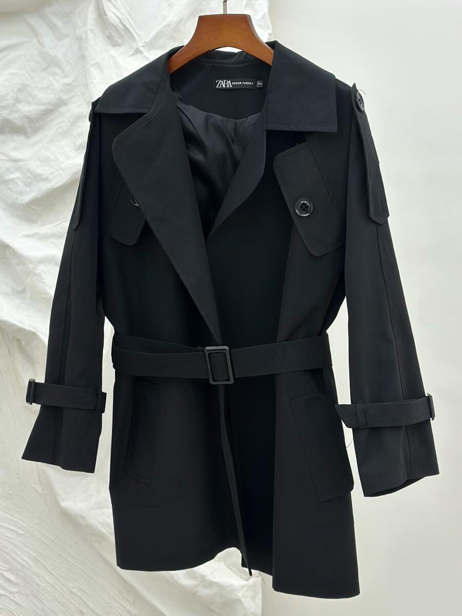 بارانی basic آستین کمربندی آستردار pd467-7