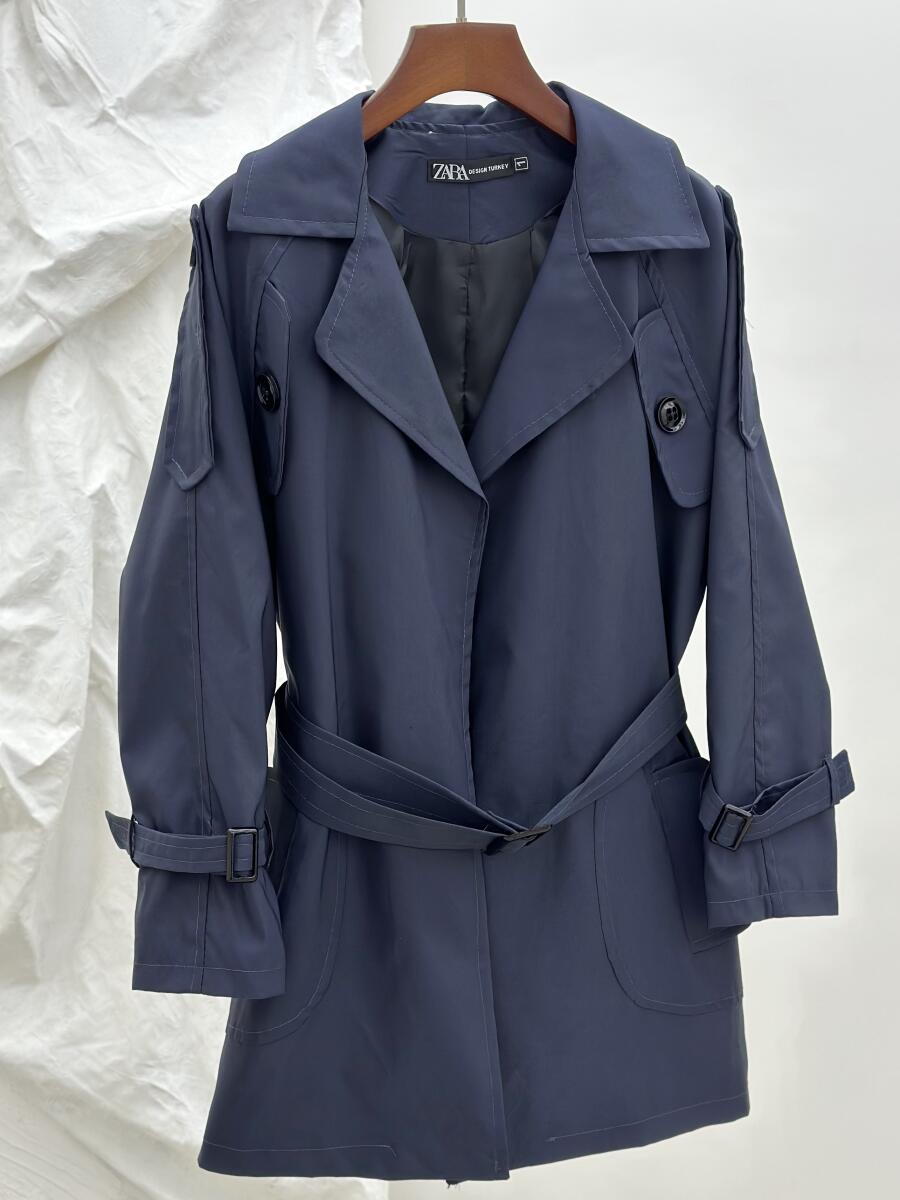 بارانی basic آستین کمربندی آستردار pd467-7