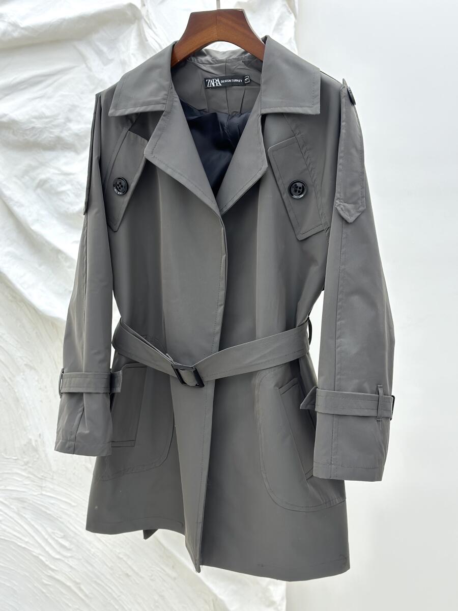 بارانی basic آستین کمربندی آستردار pd467-7