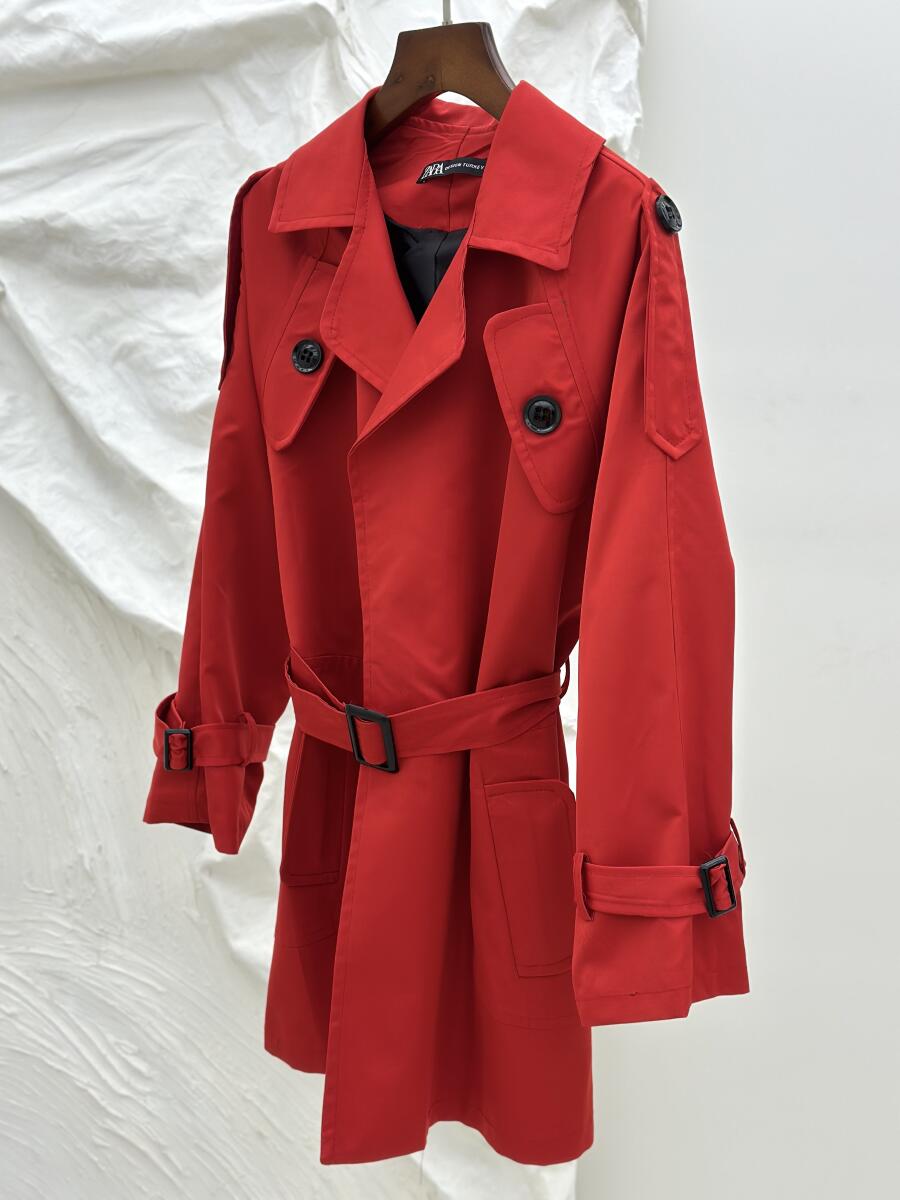 بارانی basic آستین کمربندی آستردار pd467-7