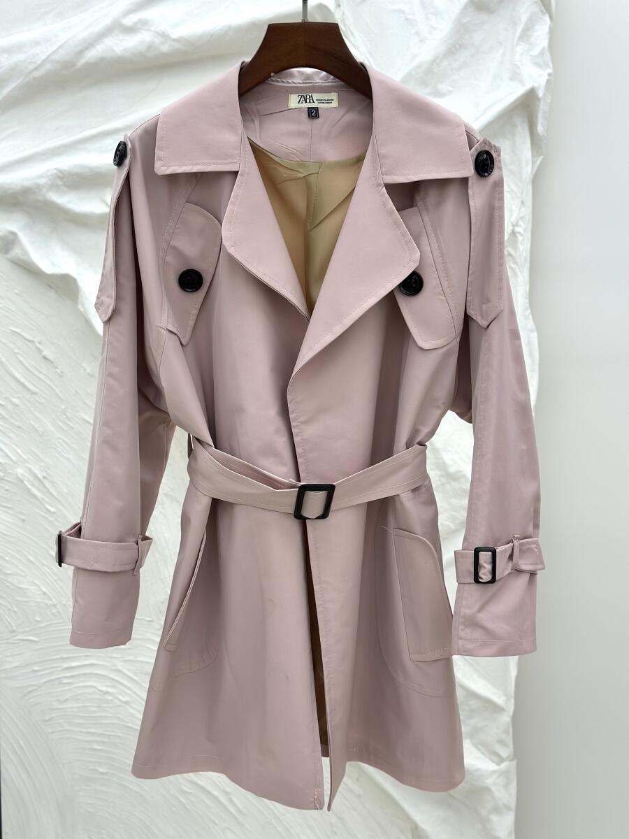 بارانی basic آستین کمربندی آستردار pd467-7