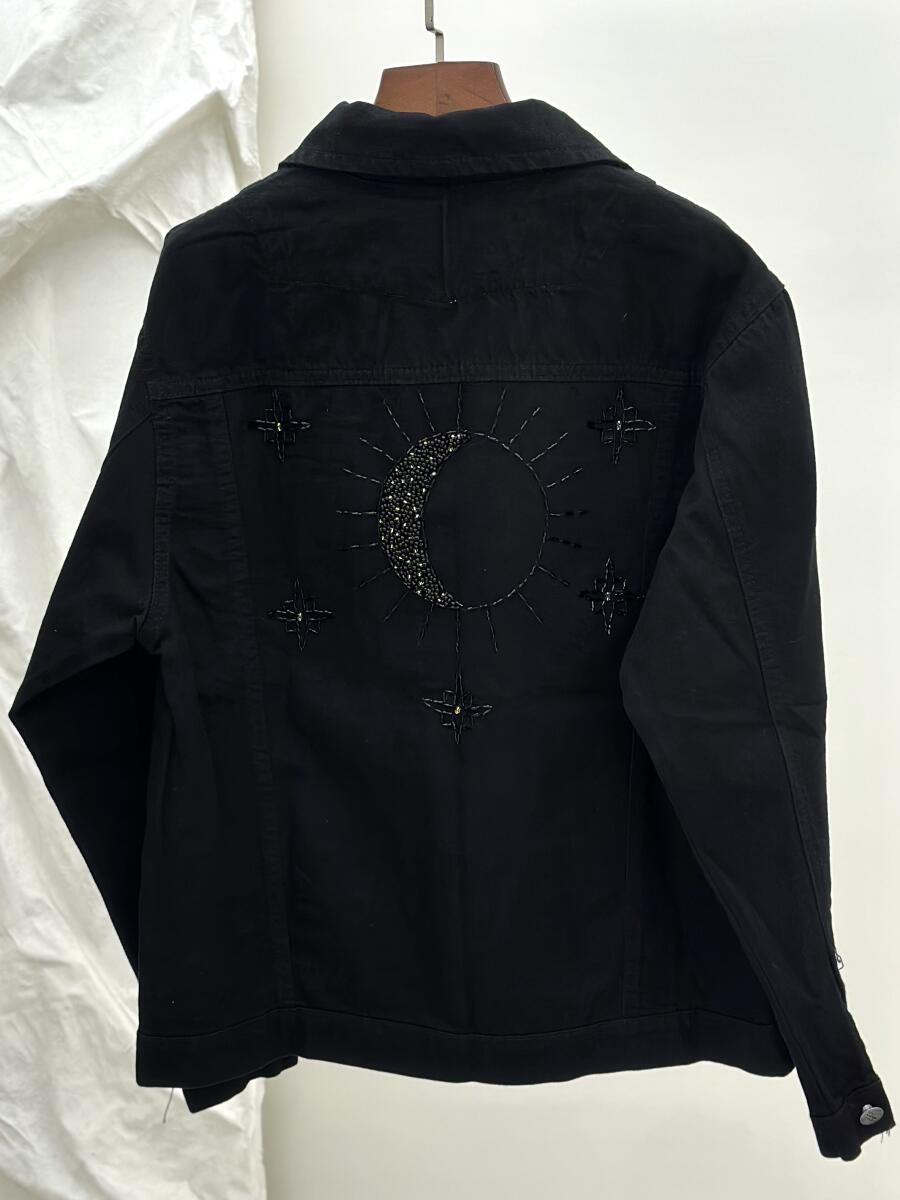 کت جین پشت گلدوزی شده pd464-14