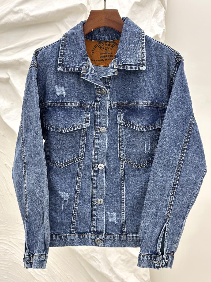 کت جین پشت گلدوزی شده pd464-14