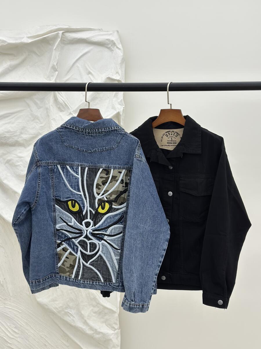 کت جین پشت گلدوزی شده pd464-14