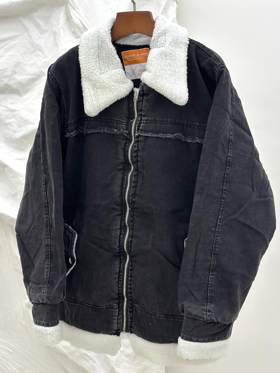 کاپشن جین زمستانه داخل تدی زیپی pd461-11