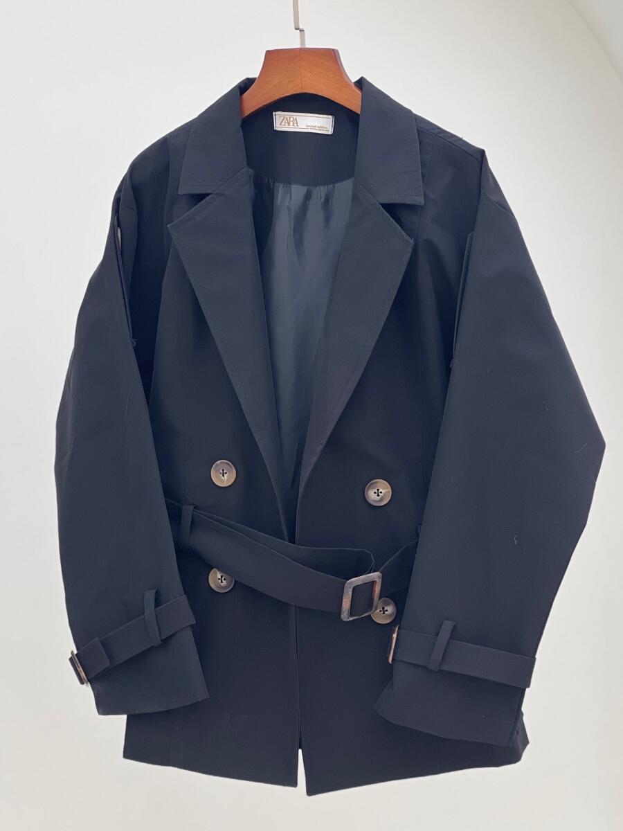 بارانی سرشانه و آستین پاگون دار 4دکمه آستردار pd475-6