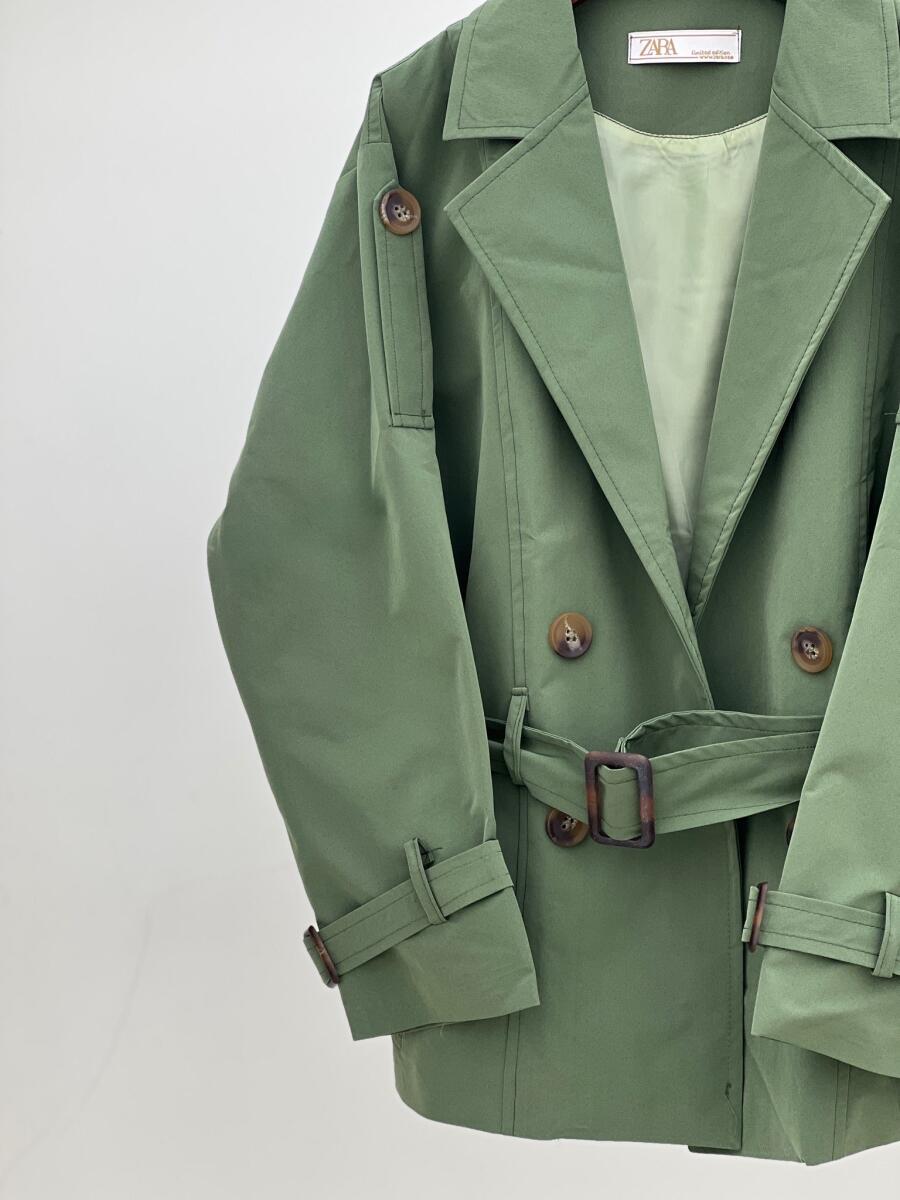 بارانی سرشانه و آستین پاگون دار 4دکمه آستردار pd475-6