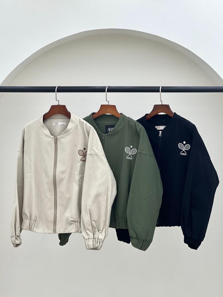 بامبر کتان کج راه گلدوزی شده طرح تنیسی pd471-13