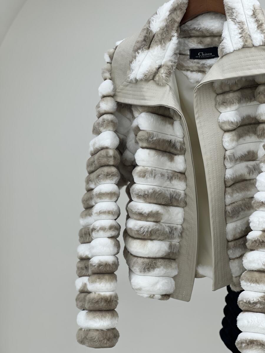 کت پوست مزونی خرج کار چرم آستردار pd470-13