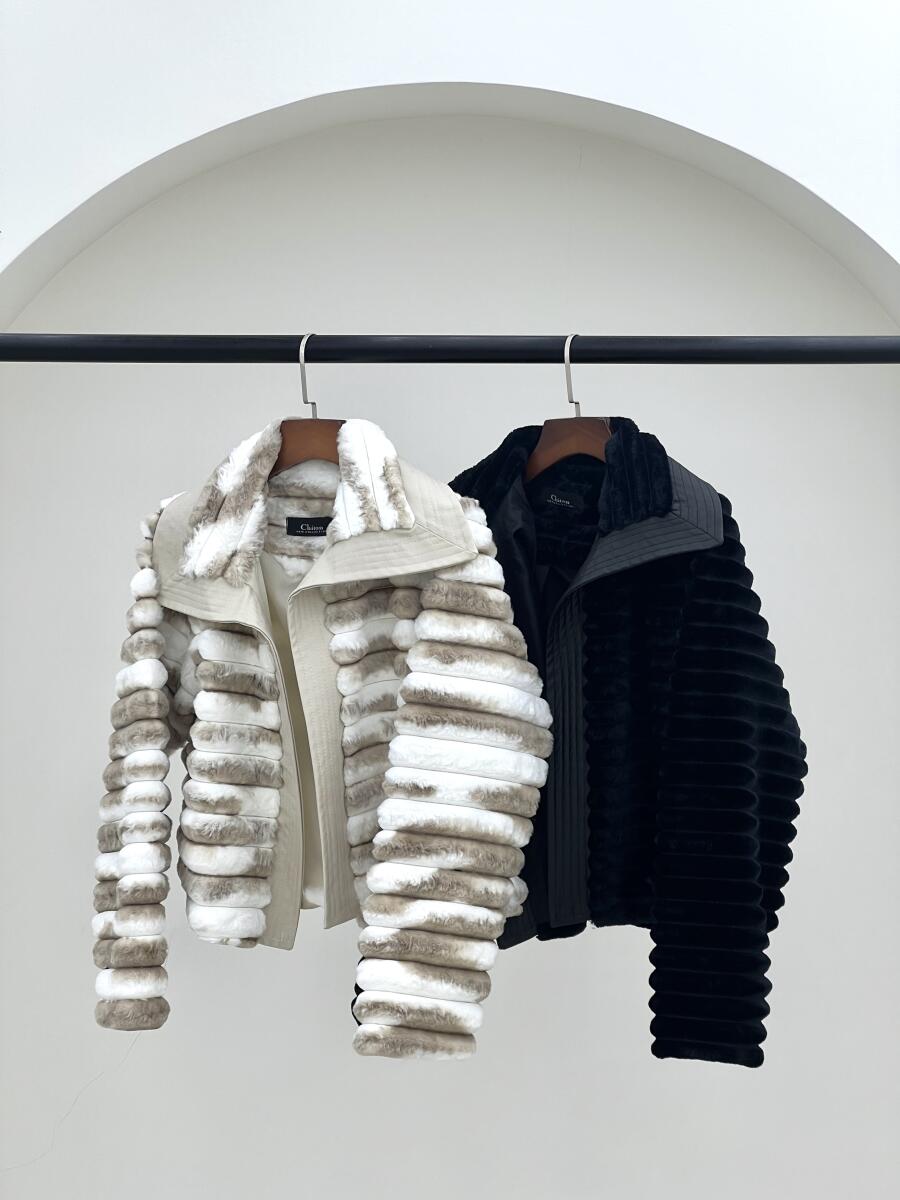 کت پوست مزونی خرج کار چرم آستردار pd470-13