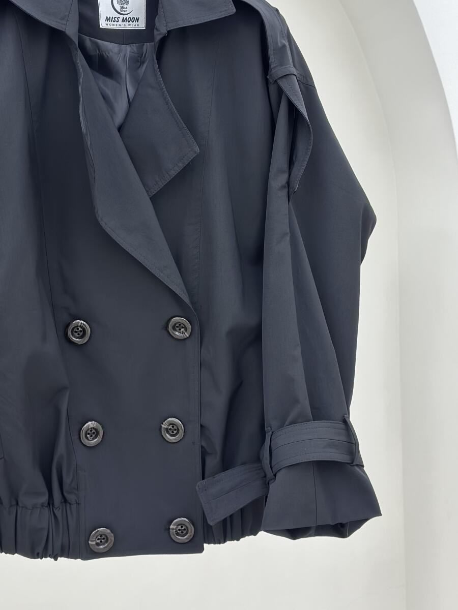 ترنچ کت آستین کمربندی پایین کش دار آستردار pd469-13