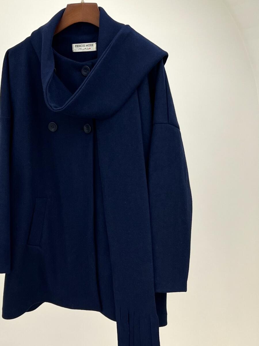 پالتو فوتر مزونی طرح شال دار pd482-10